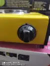 Single-burner electric stoves are mostly used as kitchen appliances in yellow details Picture